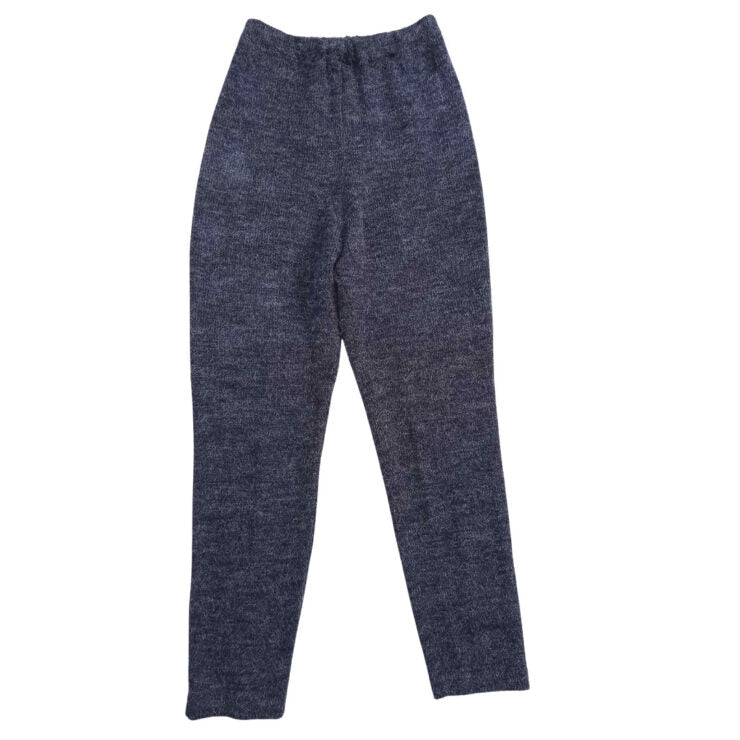Grey high waisted knit pants- S