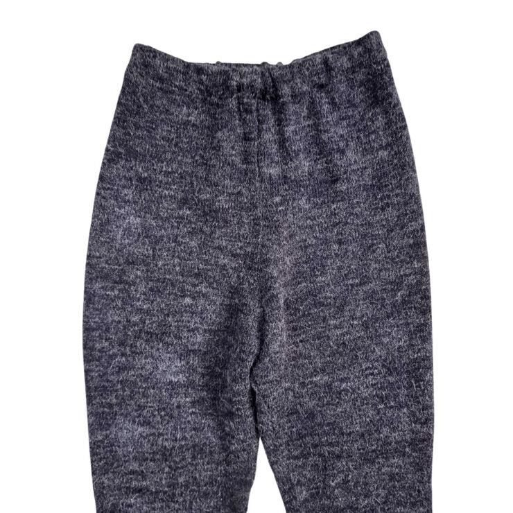 Grey high waisted knit pants- S