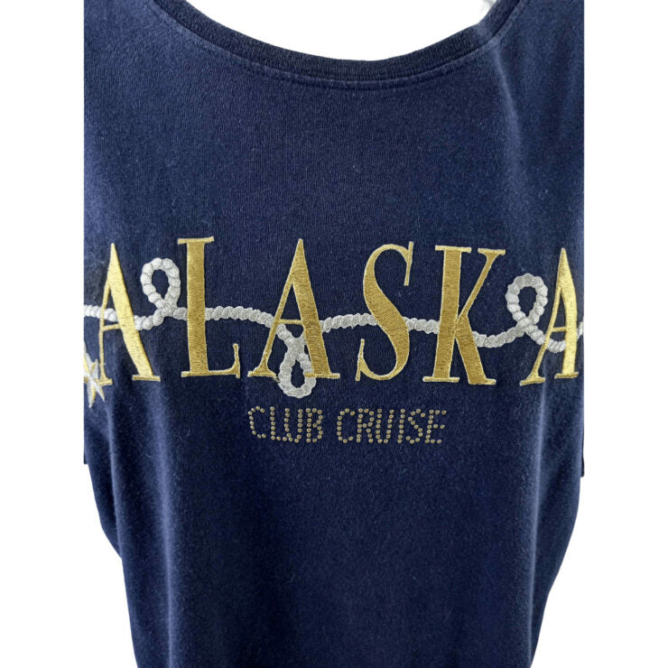 Alaska embroided t-shirt- L
