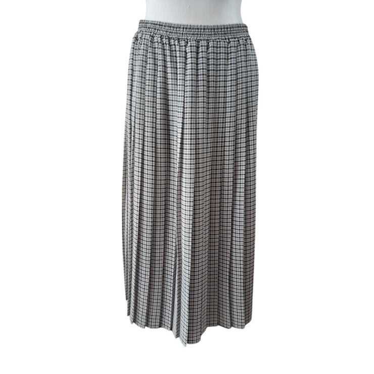 Vintage check skirt and top set- M